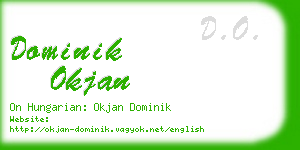 dominik okjan business card